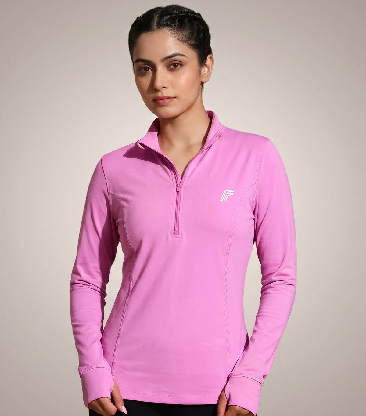 Dash Runner Half Zipper - Magenta Haze
