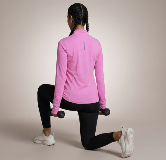 Dash Runner Half Zipper - Magenta Haze