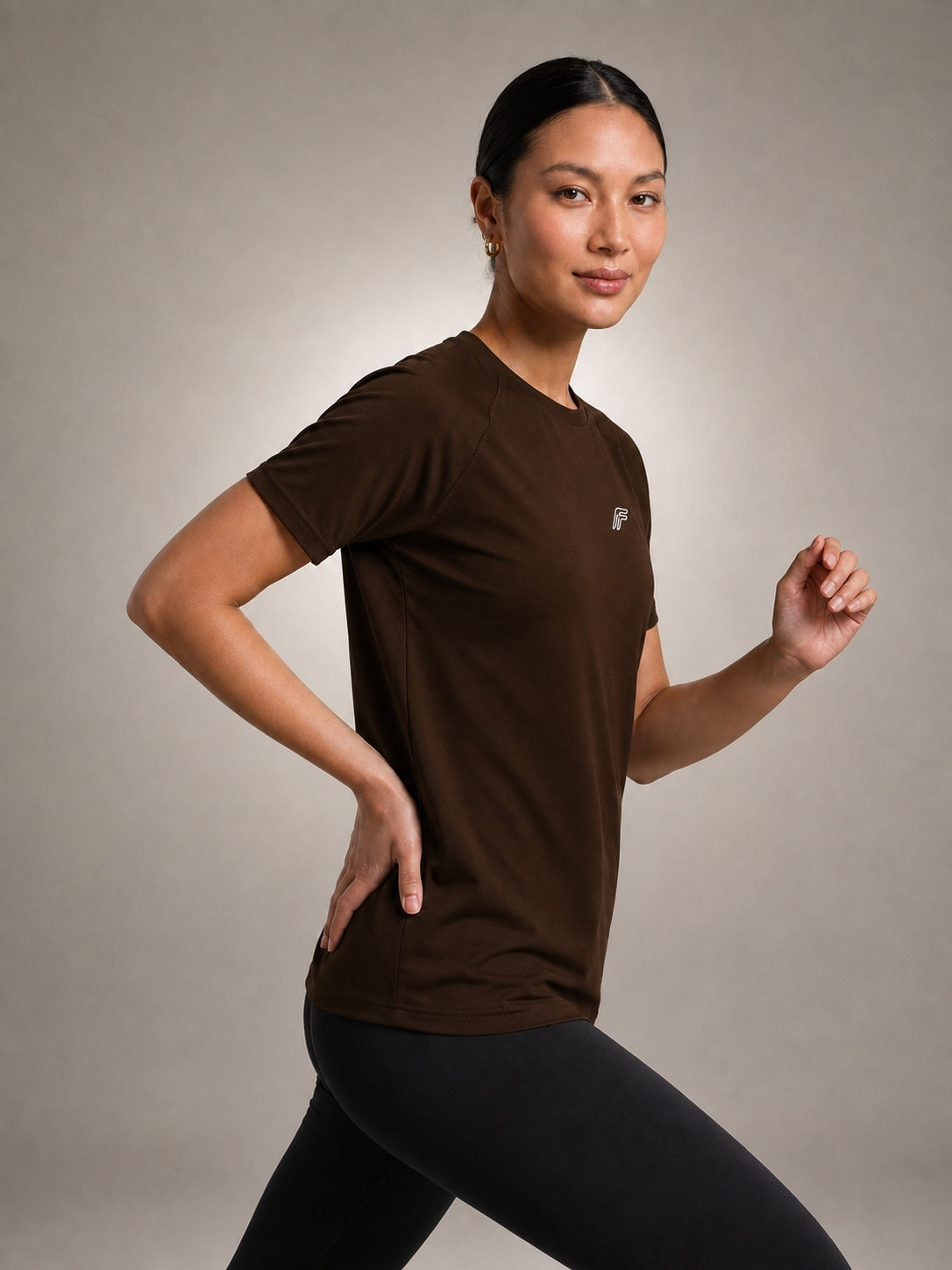 Fusion Aero Tee - Eclipse Brown