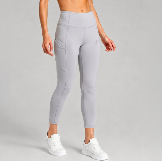 Aura Curve Leggings - Stone Frost Grey