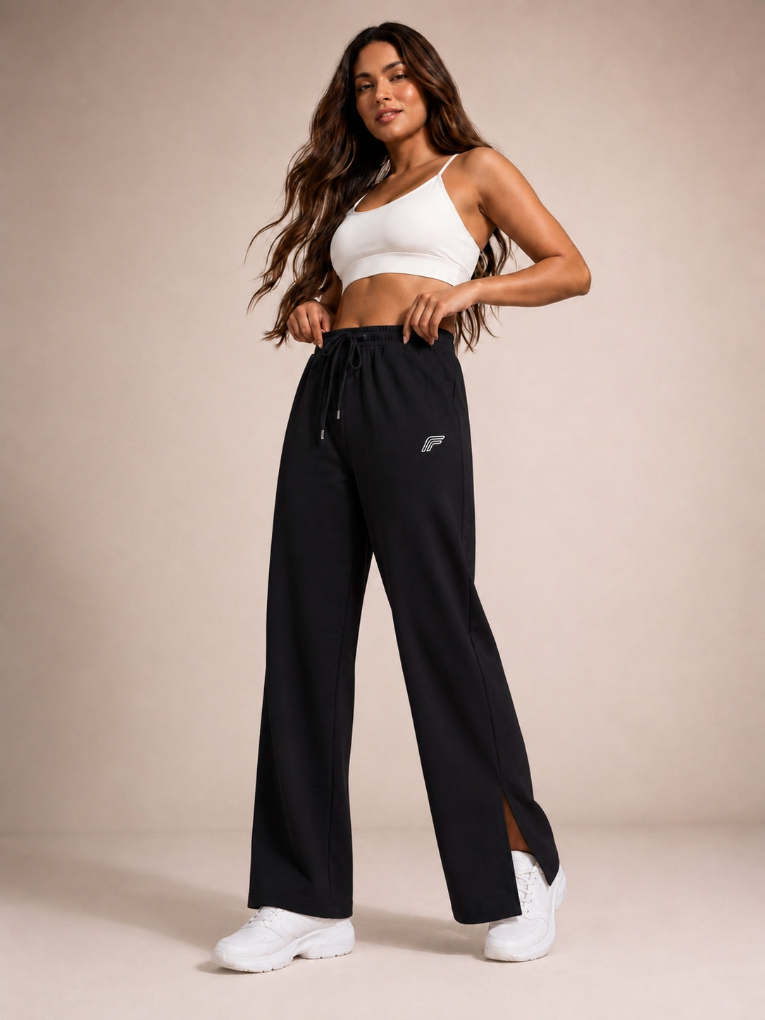 Flared Palazzo Pant - Origin Black
