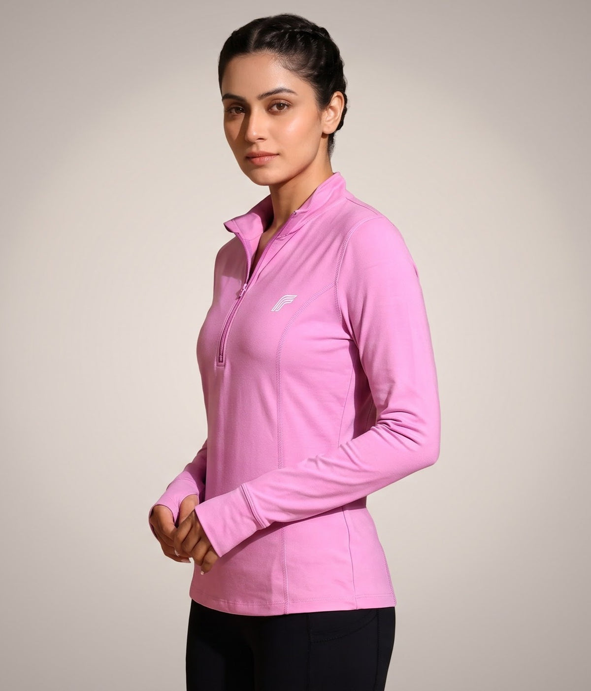 Dash Runner Half Zipper - Magenta Haze
