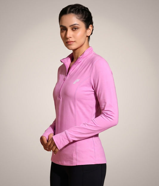 Dash Runner Half Zipper - Magenta Haze