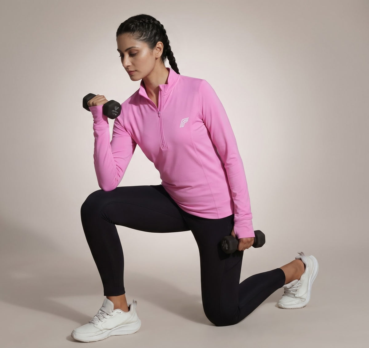 Dash Runner Half Zipper - Magenta Haze