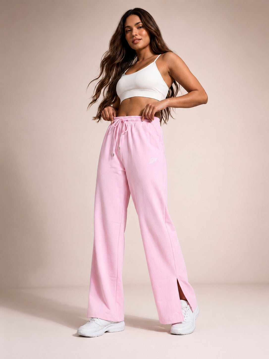 Flared Palazzo Pant - Pastel Pink