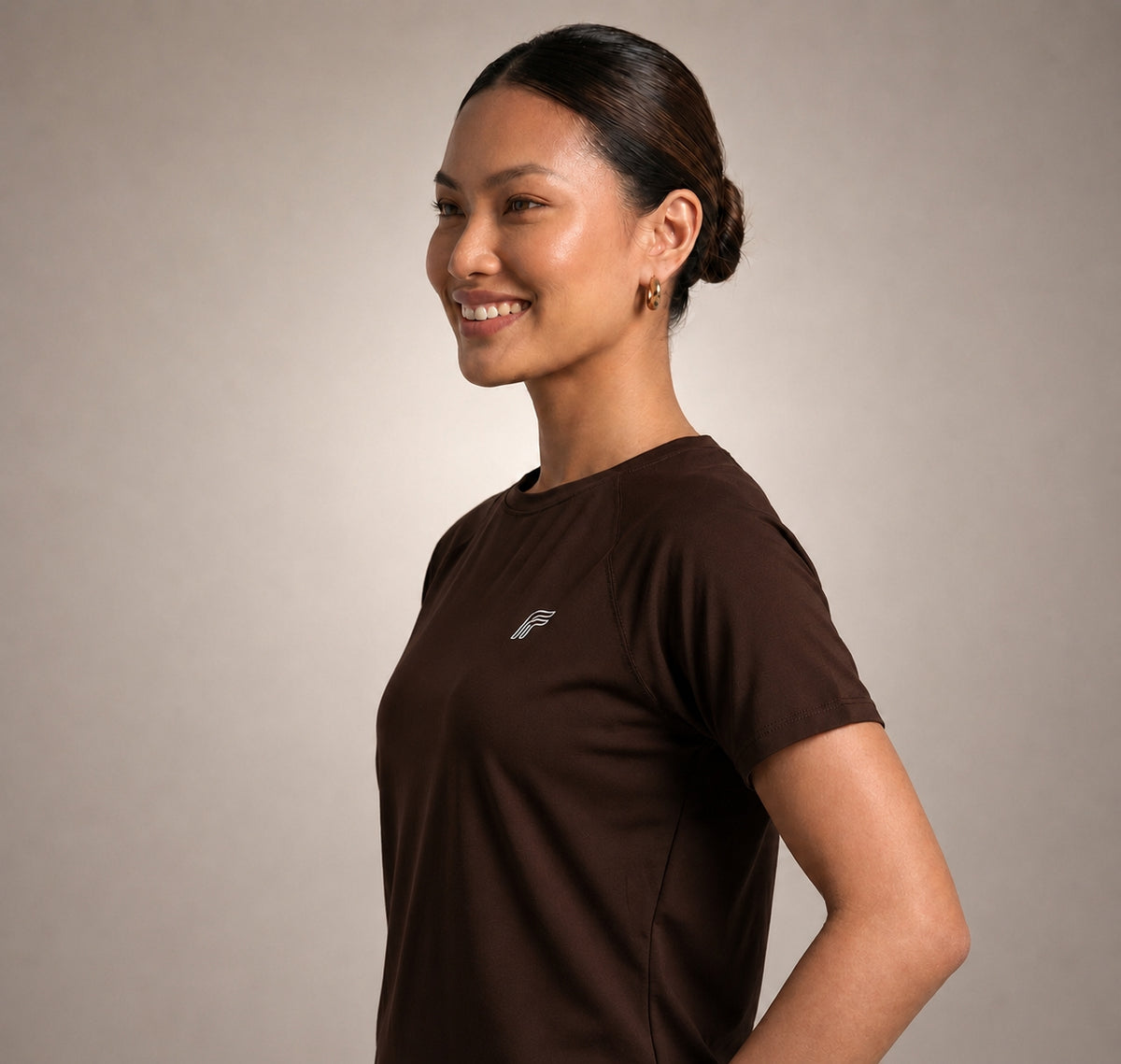 Fusion Aero Tee - Eclipse Brown