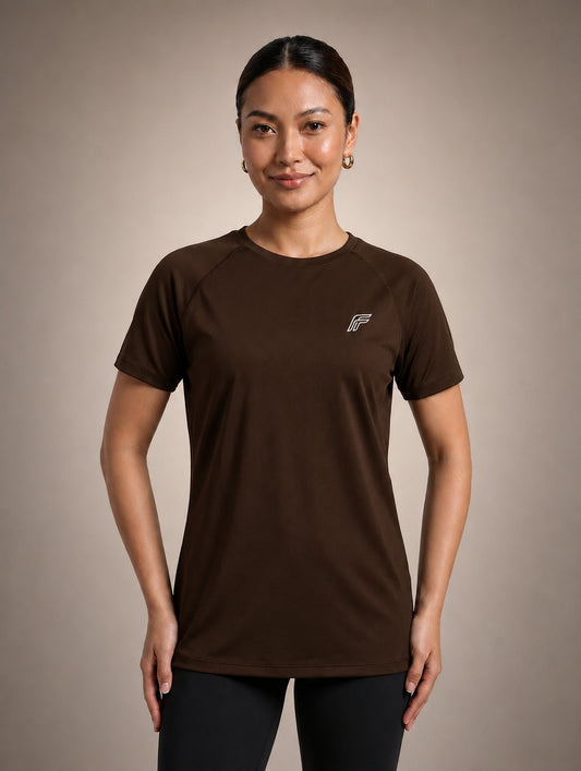 Fusion Aero Tee - Eclipse Brown