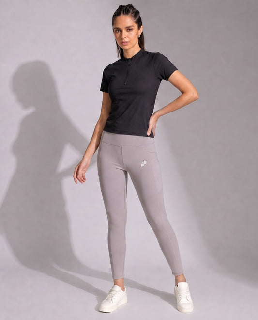 Aura Curve Leggings - Stone Frost Grey