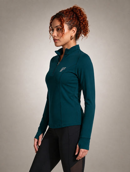 Dash Runner Half Zipper - Phantom Green