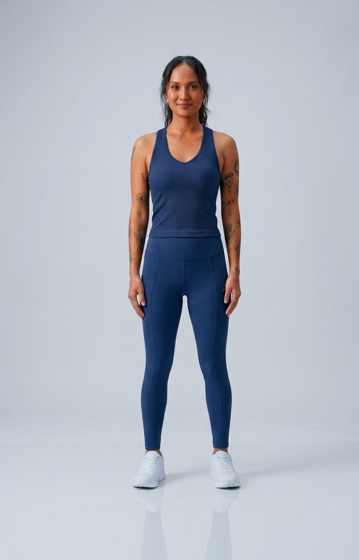 Twin Flex Leggings - Kinetic Navy