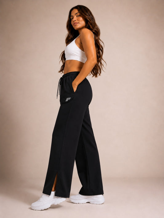 Flared Palazzo Pant - Origin Black