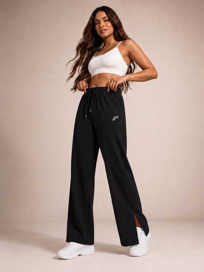 Flared Palazzo Pant - Origin Black