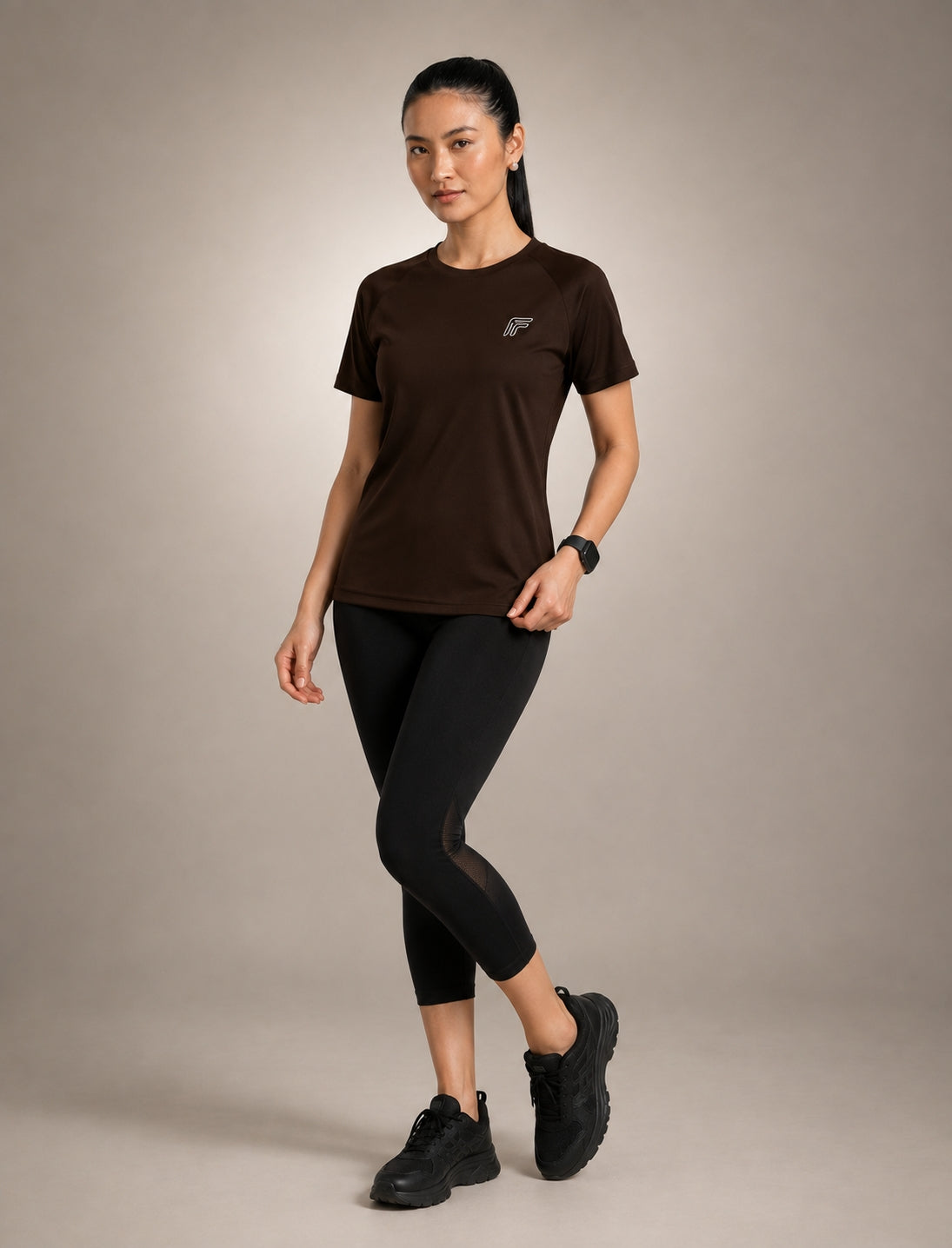 Active Pulse Tee - Eclipse Brown