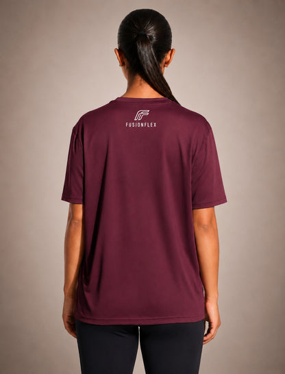 Active Pulse Tee - Velvet Maroon