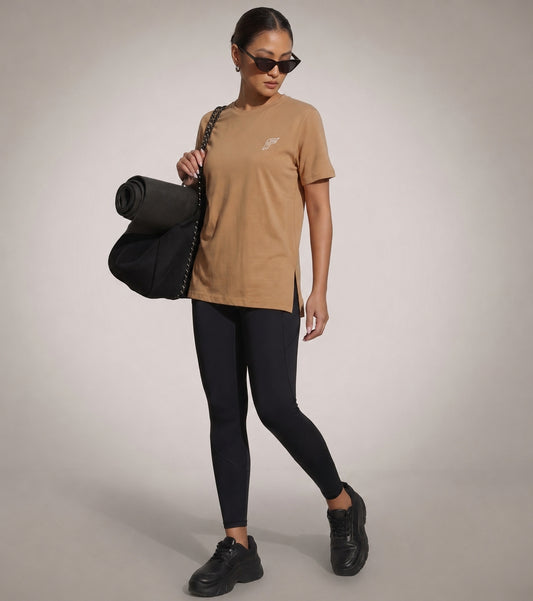 Soft Edge Tee - Sand Stone Beige