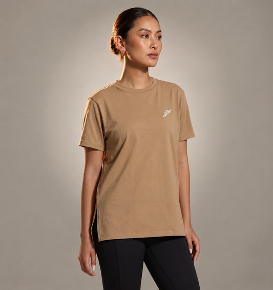 Soft Edge Tee - Sand Stone Beige