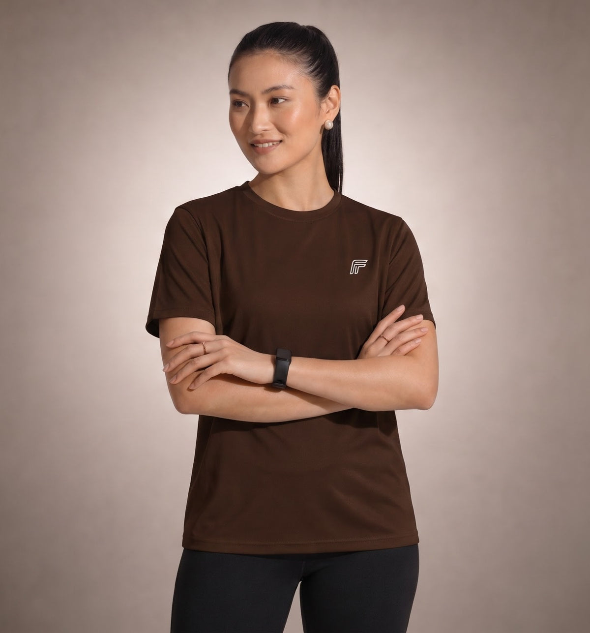 Active Pulse Tee - Eclipse Brown