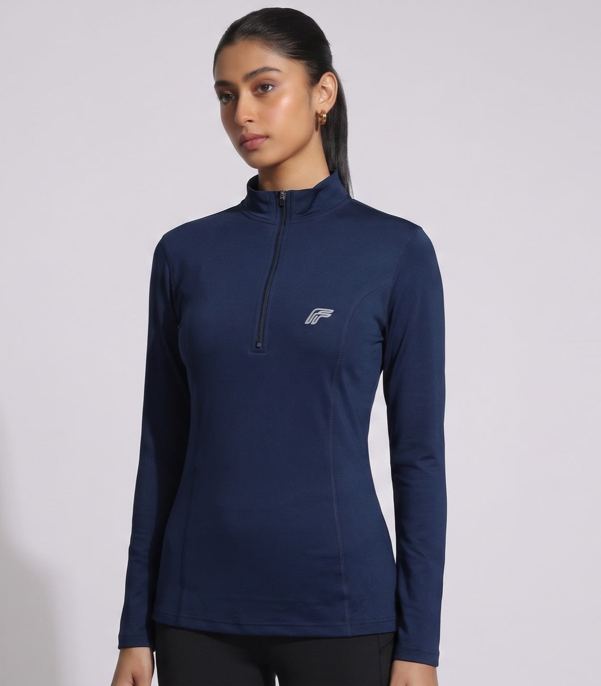 Dash Runner Half Zipper - Kinetic Navy