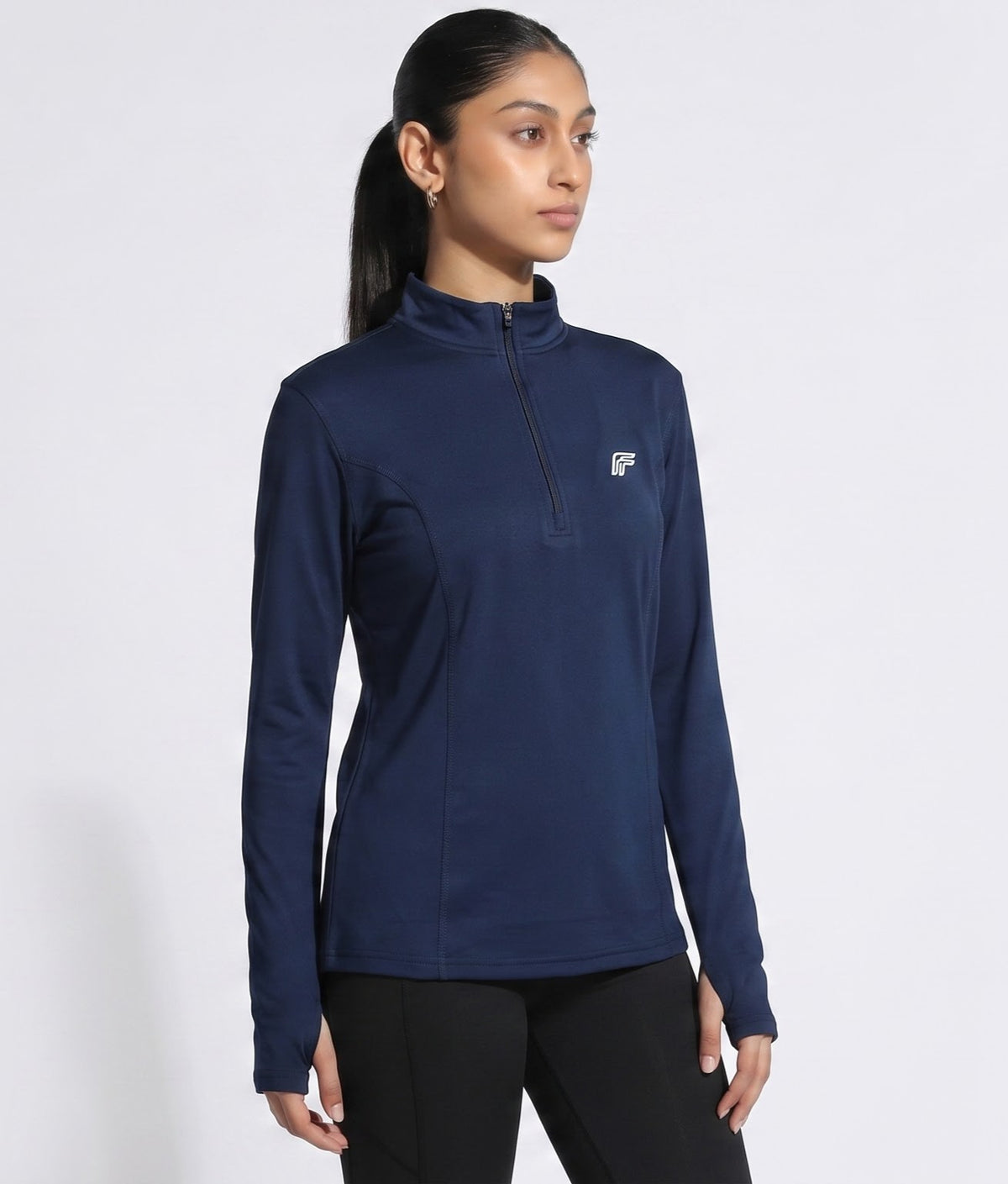 Dash Runner Half Zipper - Kinetic Navy