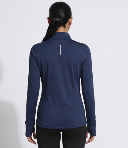 Dash Runner Half Zipper - Kinetic Navy