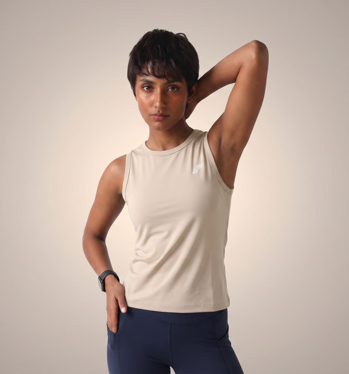 Thunder Flex Tanks - Oatmeal Cream