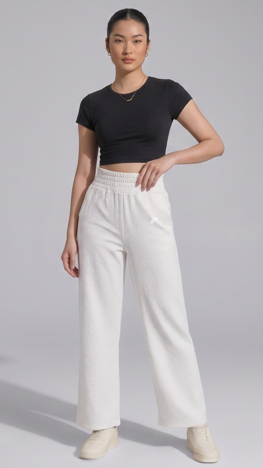 Flexgrid Relaxed Pant - White