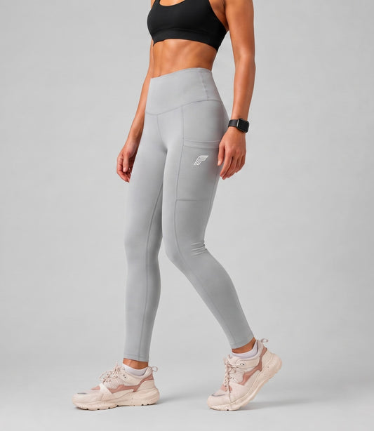 Twin Flex Leggings - Stone Frost Grey