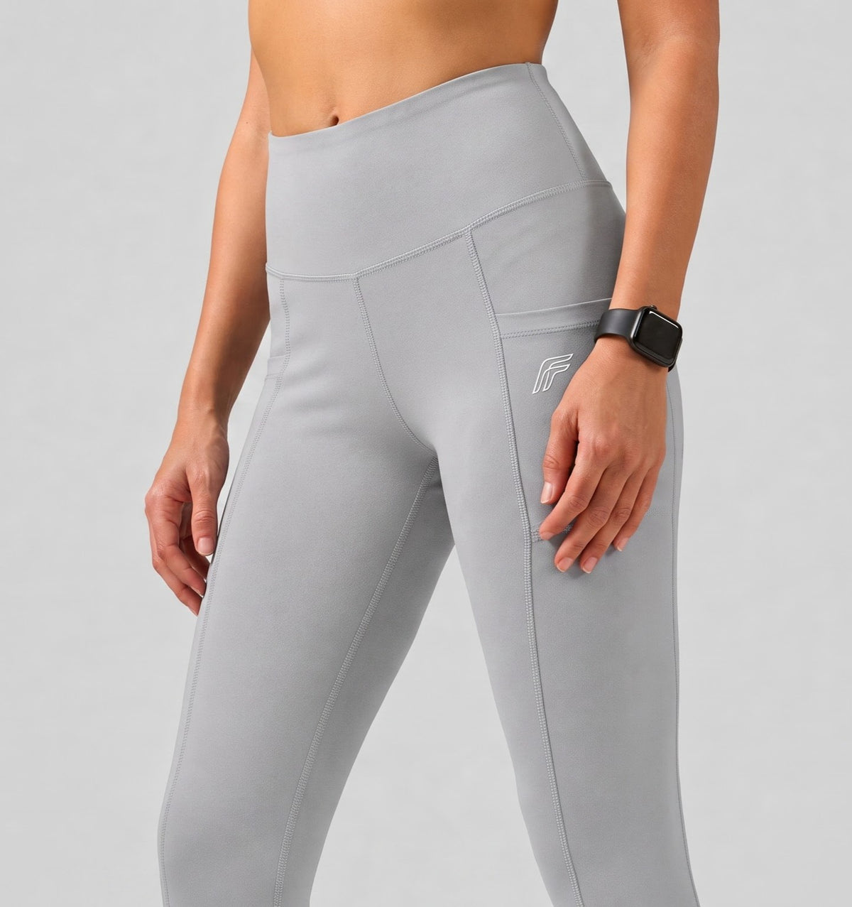 Twin Flex Leggings - Stone Frost Grey