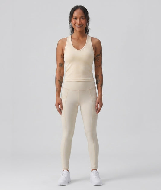 Twin Flex Leggings - Oatmeal Cream