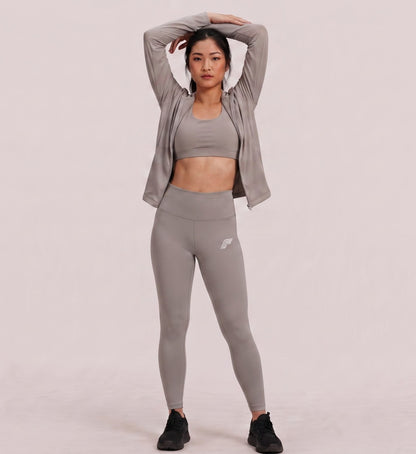 Aero Flow Leggings - Stone Frost Grey