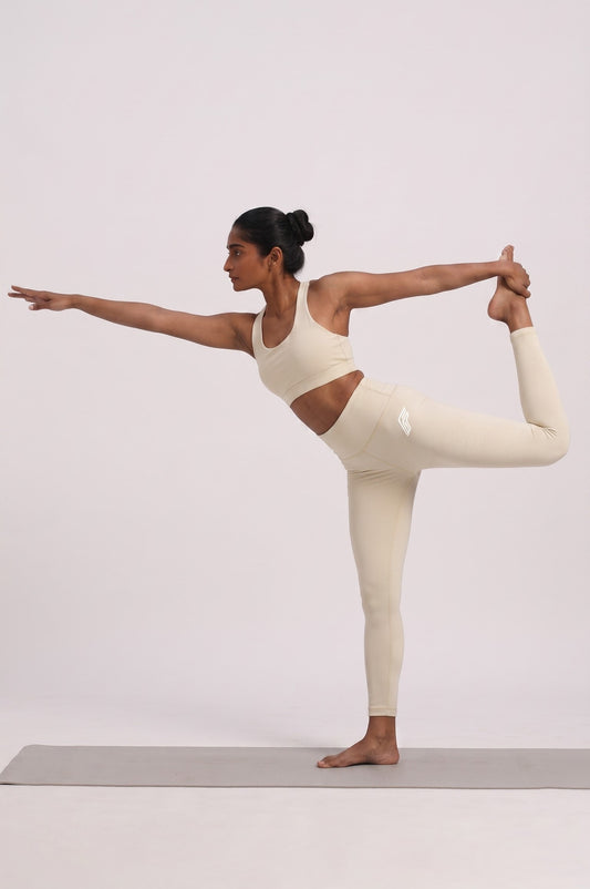 Aero Flow Leggings - Oatmeal Cream