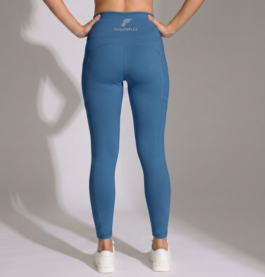 Aura Curve Leggings - Arctic Blue