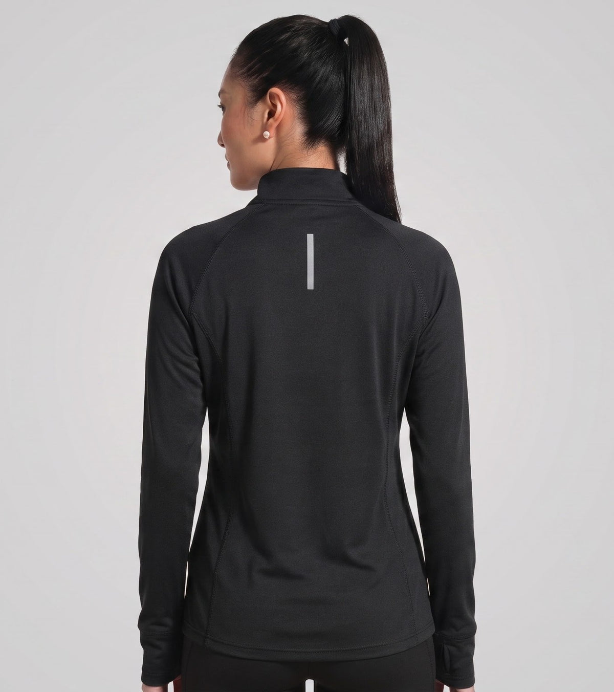Dash Runner Half Zipper - Origin Black